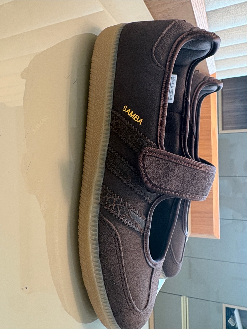 Adidas  Mary Jane Strap Shoes Brown - Picture 7 of 7